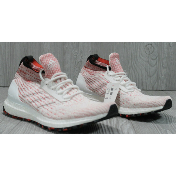 Adidas UltraBoost All Terrain Christmas Candy Cane White Red Shoes | Men\'s SZ 10